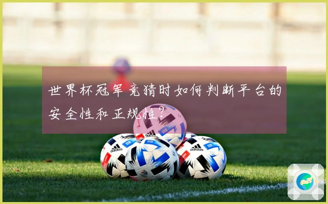 世界杯冠军竞猜时如何判断平台的安全性和正规性？